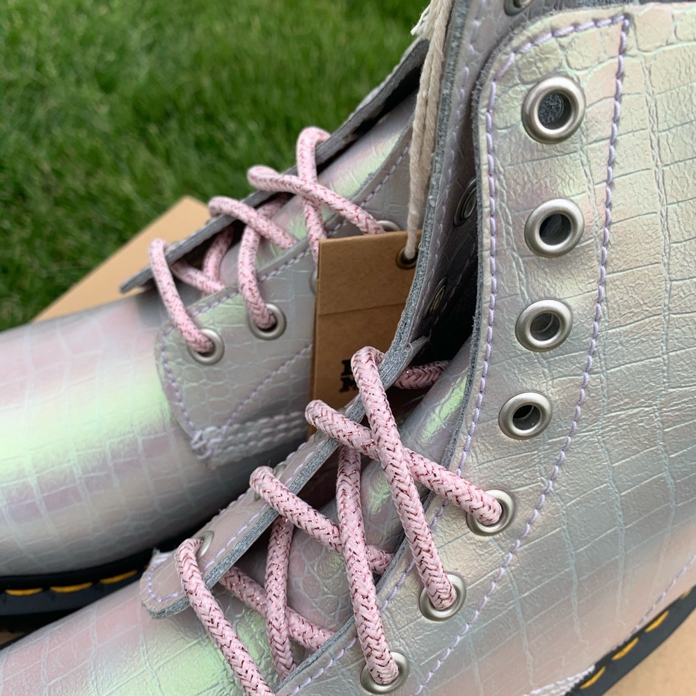 SOLD NWT Dr. Martens 1460 Iridescent Croc Boot - Picture 2 of 8